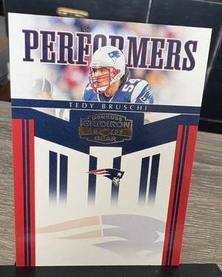 Tedy Bruschi 2006 Panini Gridiron Gear Performers /500 Patriots 