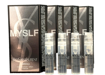 4x MYSLF L'ABSOLU YSL YVES SAINT LAURENT 0.04oz / 1.2ml PARFUM Spray Samples NEW