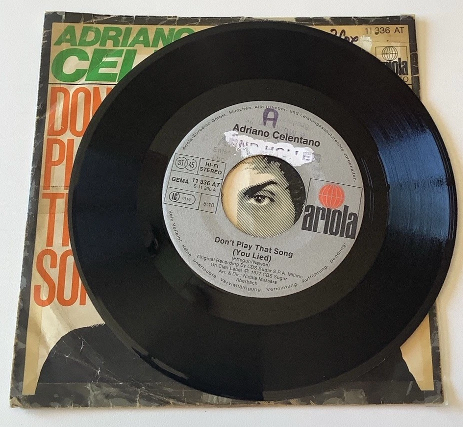 Adriano Celentano – Don´t play that song (You lied) – © 1977 – German 7“-Single - Bild 2 von 3