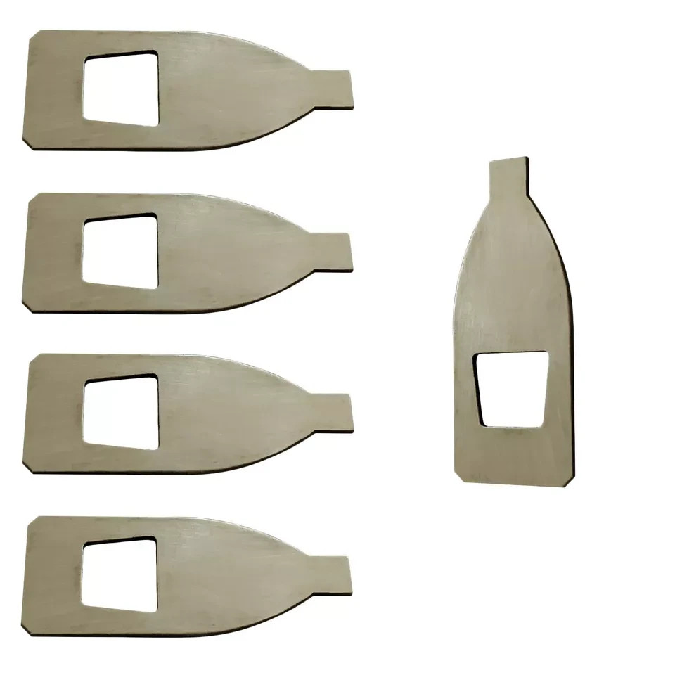 5x 4/4 Cello Silver Bow Tip Material Real Silver Parts Luthier Tream Thick 0.6mm