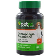 Natural Stool Eating Deterrent Chewables for Dogs - 60 Count