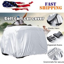 4 Passenger Golf Cart Cover UV Prevent for EZGO Club Car Yamaha Bag Holder Seat