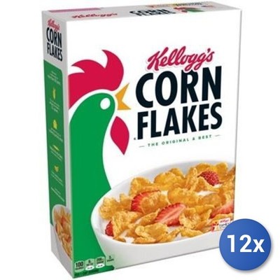 12x Kellogg'S Corn Flakes Original Cerealien Gr.375