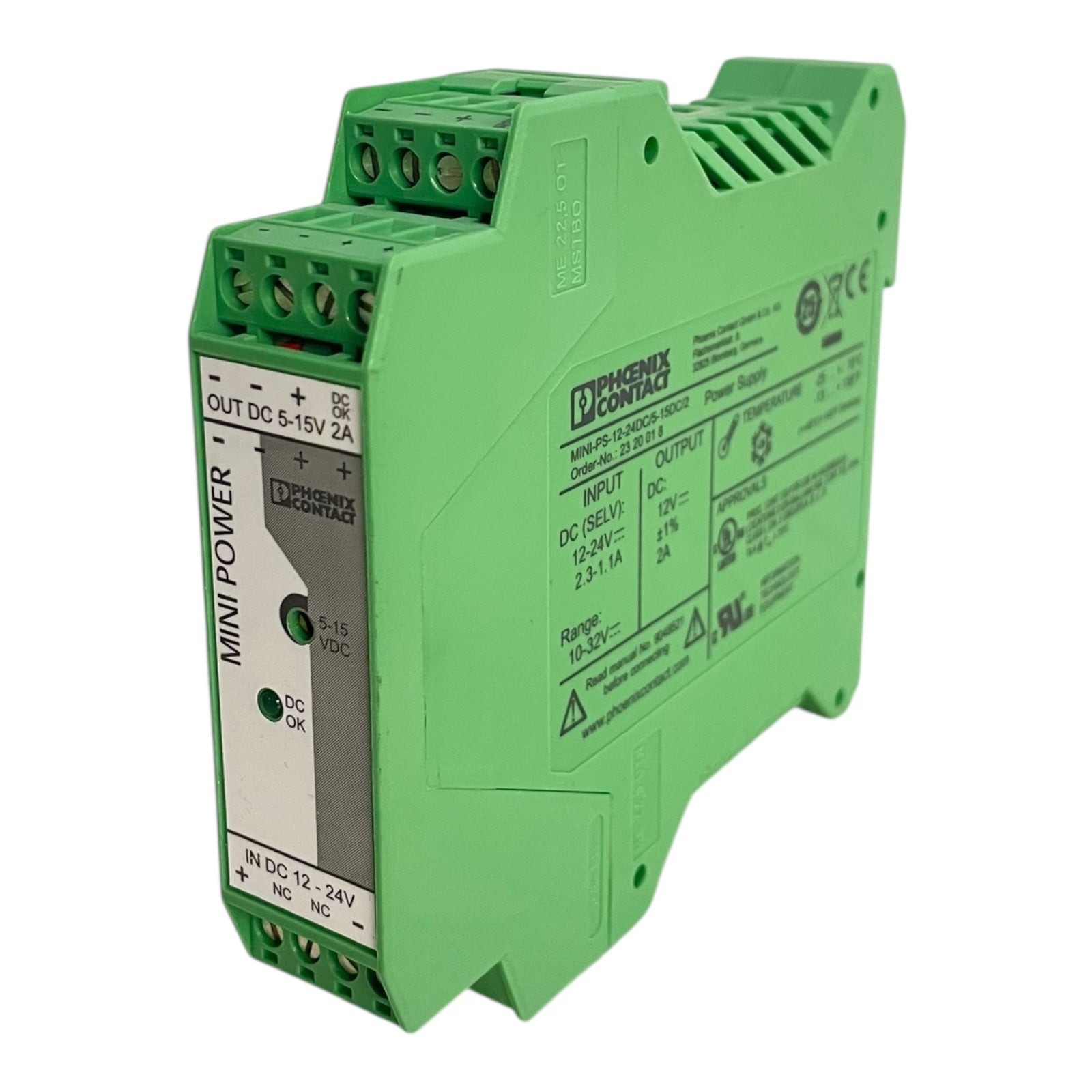 Phoenix Contact DC/DC Converter MINI-PS-12-24DC/5-15DC/2 2320018 Industry