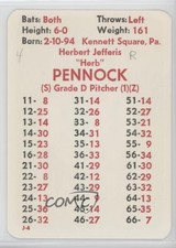 1980 APBA Baseball 1916 Season Herb Pennock HOF fm0