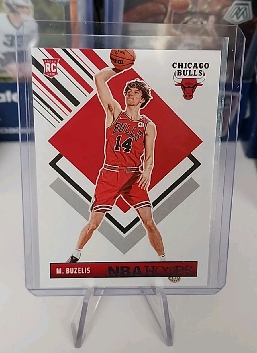 2024-25 NBA Hoops Basketball Matas Buzelis RC #295 Tribute Chicago Bulls