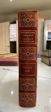 International library of famous literature leather bound book vol. 17 from 1899