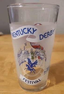 VTG Kentucky Derby Festival 1984 Pegasus Horse 12 Oz Mint Julep Glass