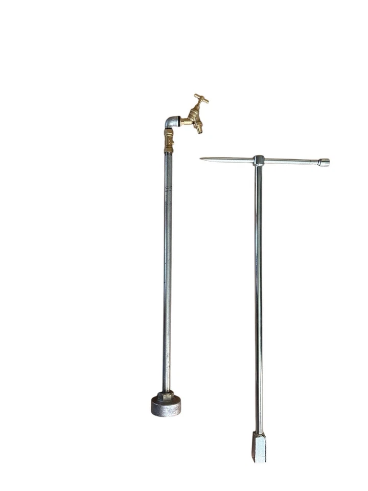 Standpipe With Zinc Plated Hydrant Key & Bar Set, Contractor Standpipe And Key - Image 4 of 4