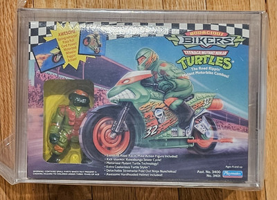 1994 Road Racing Mike Bodacious Bikers TMNT AFA 85+ HIGHEST GRADED POP 1