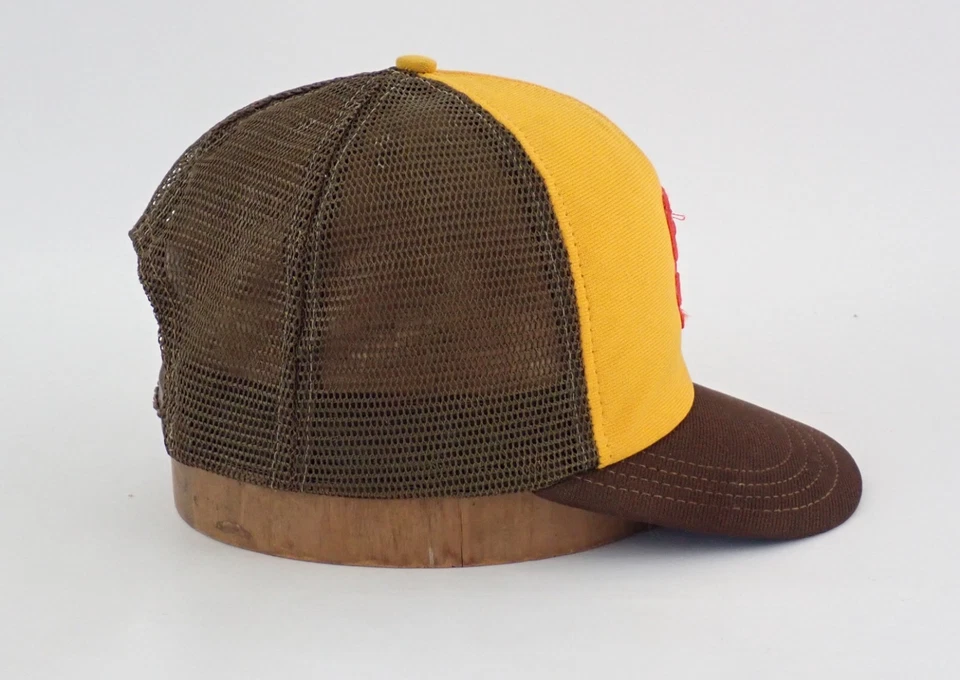 Gorra de béisbol vintage de los 80 de los Padres de San Diego L/XL malla estilo camionero con respaldo a presión Foto 3 de 4