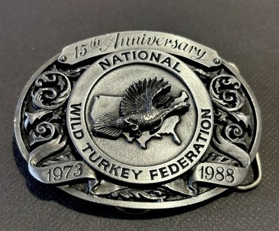 National Wild Turkey Federation 15th Anniversary Limited Edition Belt Buckle