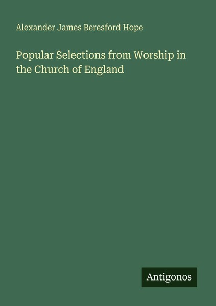 Popular Selections From Worship In The Church Of England Hope Taschenbuch 2025-image