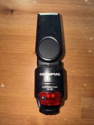 Olympus FL 40 Electronic Flash Fully Working Tested Fast Free Shipping