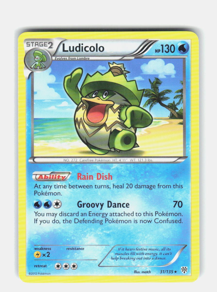 LUDICOLO 31/135 RARE PLASMA STORM POKEMON NEAR MINT