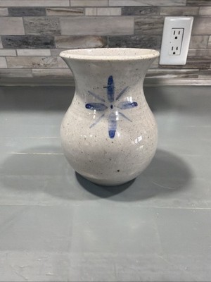 Vintage Mack Chrisco Seagrove NC, 6'' studio ceramic vase, 1986, signed