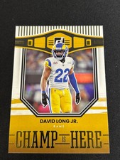 2022 Panini Donruss - Champ Is Here David Long Jr. #CIH-20 (RC) Rams