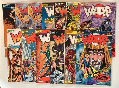 WARP Comic Lot 13 Issues #1-11 plus 1 extra and Special #1 Brunner, Chaykin