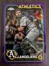 2024 Topps Chrome Logofractor Edition Shea Langeliers #205 Purple Refractor /250