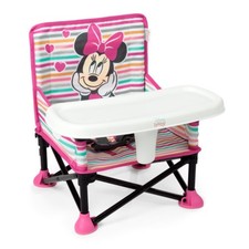 Bright Starts Disney Minnie Mouse Pop 'N Sit Portable Booster, Indoor/Outdo