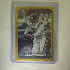 2024 Topps Chrome #115 Randall Cunningham Yellow Gold Refractor #/75