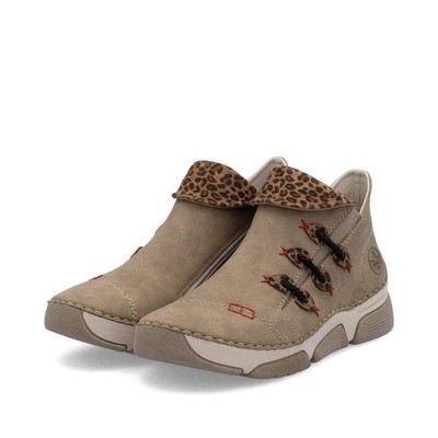 Rieker 45983 Angela Women's Shoes Fango/Leo-Nuss 7-7.5 M US 