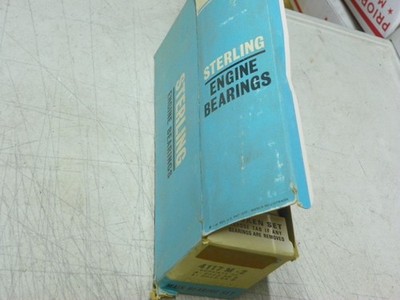 Sterling 4117 M-2 .002 NOS Main Bearing Set 1941-1951 Hudson 212 232 262 308