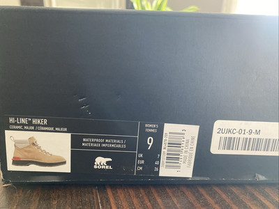 Brand New Sorel Women's Hi-Line Hiker Waterproof Boots Ceramic Major US 9