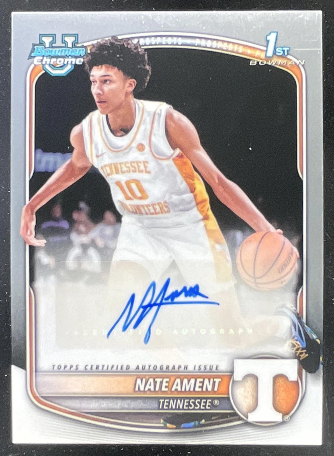 2025-26 Bowman Chrome Prospect Autograph #CPA-NA Nate Ament RC Auto
