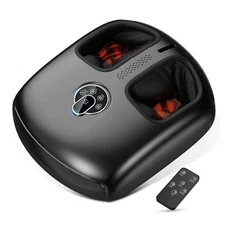 HTM Foot Massager Machine with Heat Shiatsu Deep Kneading For Tired Muscles