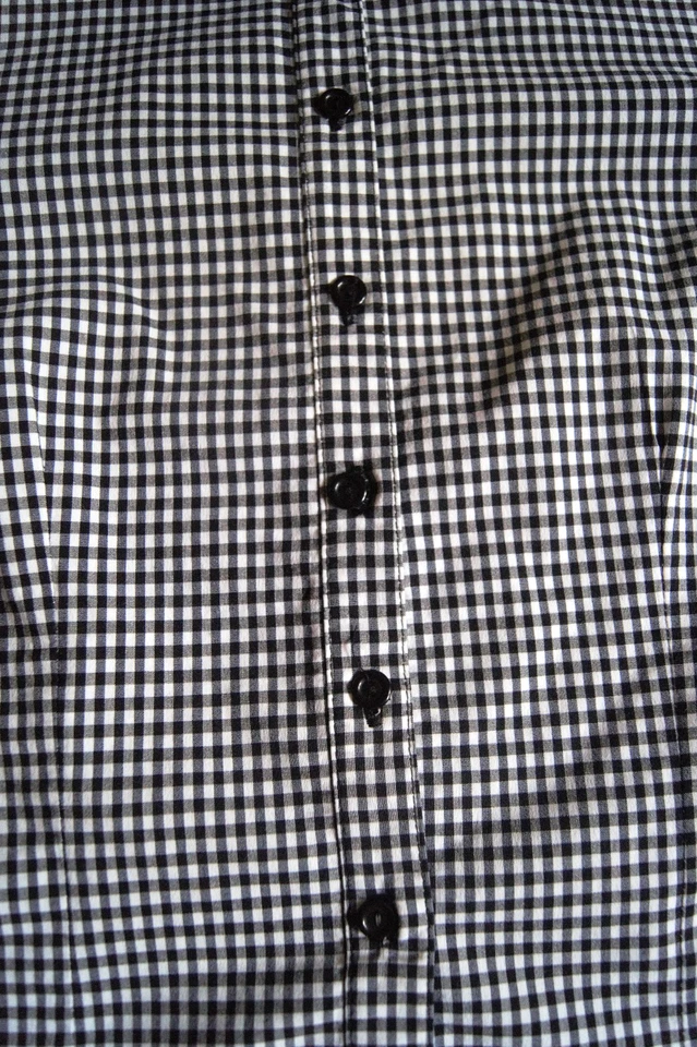 CLOCKHOUSE C&A l Damen Bluse Gr. M  57 % Baumwolle 38% Poyester  Schwarz/Weiß - Bild 3 von 4