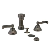 Phylrich D4100-11B   *   Revere Savannah Four Hole Bidet Set With Vertical Spray