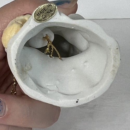 Vintage Ceramic Christmas Angel Ornament Bell Christmas Tree Decor 3" Figure - Picture 9 of 10