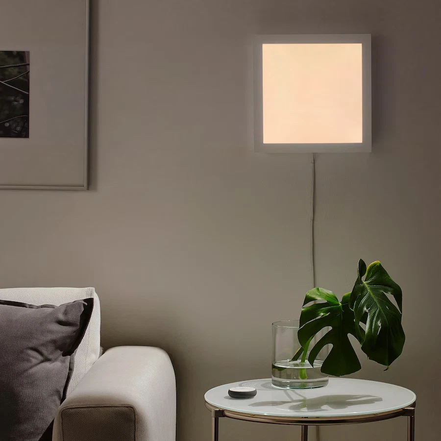 Panel de luz LED FLOALT IKEA, espectro blanco regulable, 12x12" EN CAJA NUEVO- Foto 4 de 4