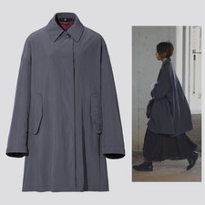 Uniqlo +j Jil Sander Oversized Light Coat In Dark Gray Size Medium M