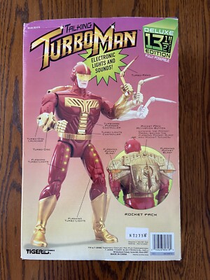 Tiger Electronics 80-618 1996 13 1/2in Talking Turbo Man Action