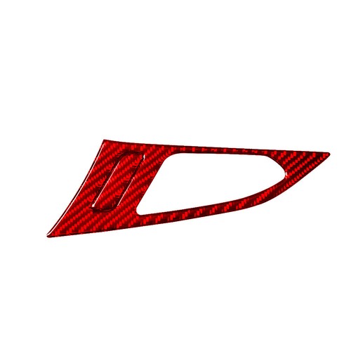 3Pcs For Cadillac CTS 08-22 Red Carbon Fiber Front Door Handle Bowl Panel Trim - Bild 5 von 11