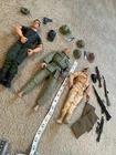 GI Joe  Lot Of 3 Action Figure Soldiers 1996 Hasbro 12” with accessories