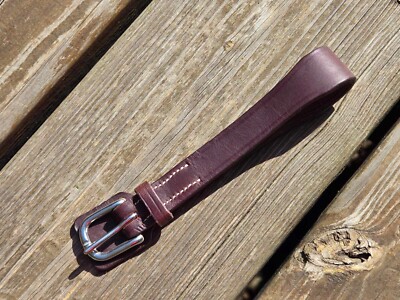 Devoucoux Dark Brown Leather Buckle-End Loop Attachment - New w/o Tags
