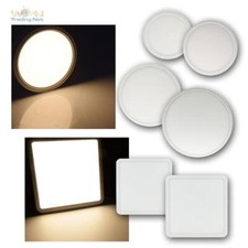 flache LED Deckenleuchte 230V IP20 Wand-Leuchte Decken-Aufbau-Lampe warm/neutral