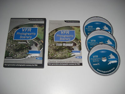 VFR SCENERY Generation X Volume 2 Vsn 1 Central England & Mid Wales PC DVD FSX