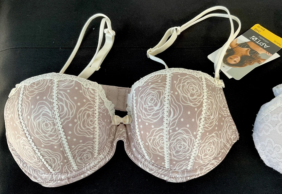 Aerie Women’s Floral Lace Bra Wireless Padded Size M / Apt 9 Push-Up Size 34B - Image 2 of 4