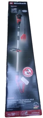 EINHELL 18V Cordless Telescoping Pole Chainsaw + Hedge Trimmer - Tool Only
