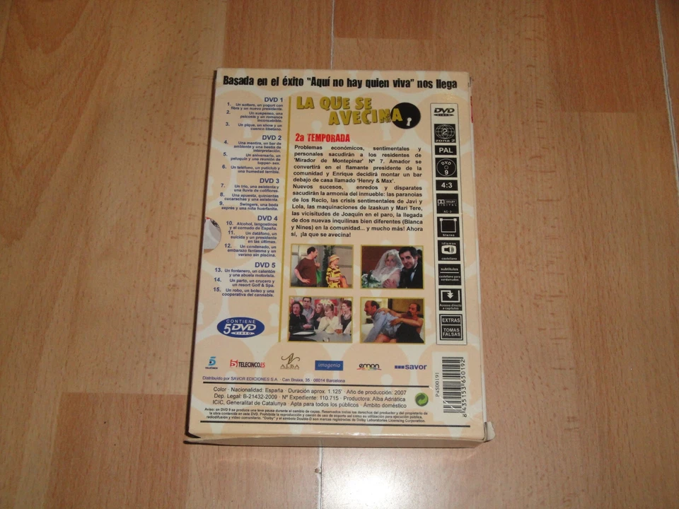 LA QUE SE AVECINA TEMPORADA 2 EN DVD SERIE DE TV CON 5 DISCOS EN BUEN ESTADO - Imagen 2 de 2
