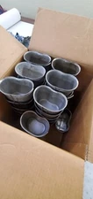 US Military Surplus Lot Of 40-Quart Metal Canteen Cup w/ Butterfly Wire Lotof40 