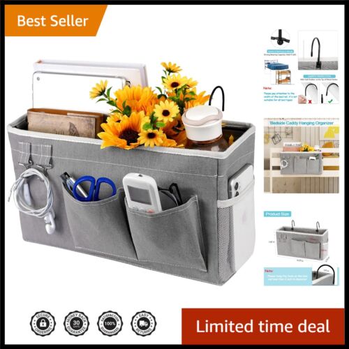 Versatile and Sturdy Bedside Caddy - Perfect for Dorms & Hospital Beds