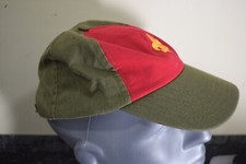 Boy Scout Troop Official Uniform Snapback Hat Green Red S/M BSA Scouts USA