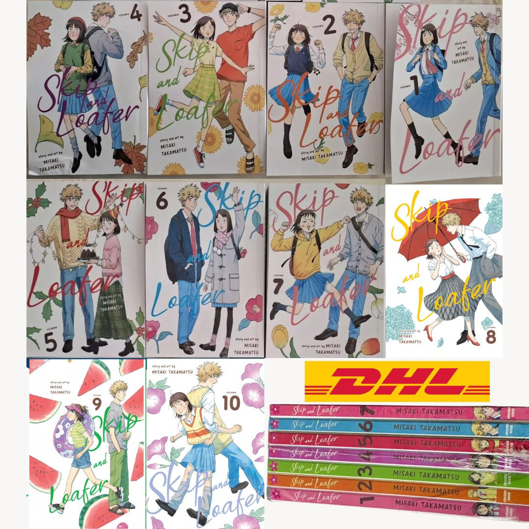 Skip and Loafer Manga Volumen 1-10 Juego Completo Cómic Nueva Versión en Inglés DHL EXPRESS