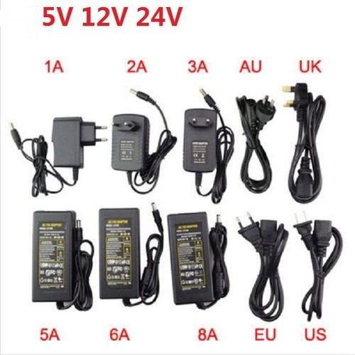 AC110V 220V led Power Supply Adapter LED Strip 1A 2A 3A 5A 8A 10A DC 5V ...