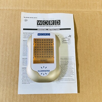 Techno Source Illuminated W.O.R.D. Handheld Game Touch Game 2007 FUN!!
